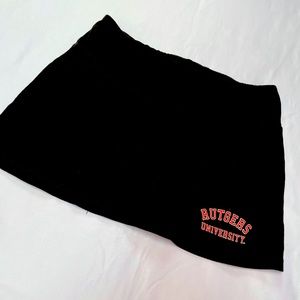 Rutgers University Black and Red Mini Skirt